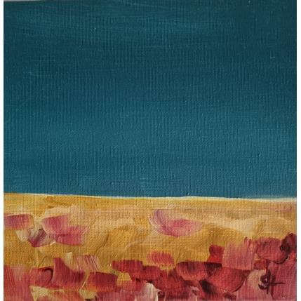 Peinture POPPY FIELD par Herz Svenja | Tableau Abstrait Acrylique Paysages