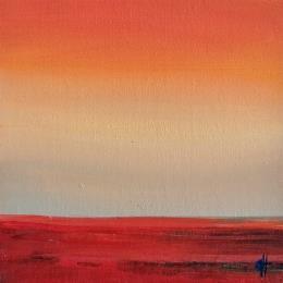 Peinture POPPY DESERT par Herz Svenja | Tableau Abstrait Acrylique Paysages