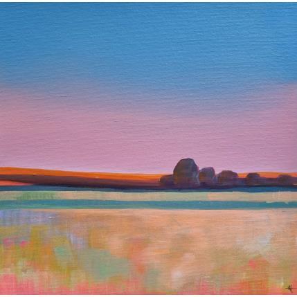 Peinture COLORS OF LAND AND SKY par Herz Svenja | Tableau Abstrait Acrylique Paysages