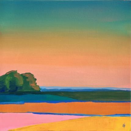 Peinture COLOUR BLOCKING FIELDS par Herz Svenja | Tableau Abstrait Acrylique Paysages