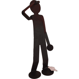 Sculpture Flexo Be Free NBR  par Zed | Sculpture Art Singulier Plexiglas Minimaliste