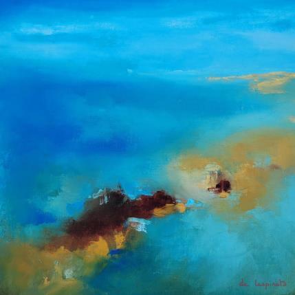 Peinture Rochers par Chebrou de Lespinats Nadine | Tableau Abstrait Huile Paysages