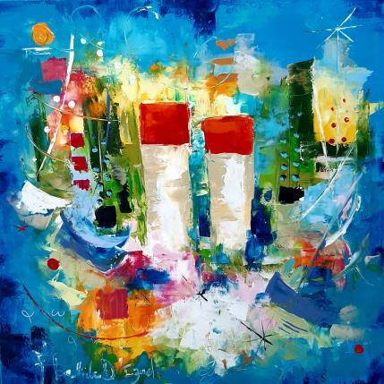 Painting Escapade avec toi by Bastide d´Izard Armelle | Painting Abstract Oil Marine