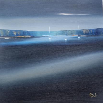 Peinture Horizon marin 50 par Roussel Marie-Ange et Fanny | Tableau Figuratif Huile Marine