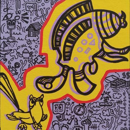 Peinture Ciel ou mer  ?  par Belladone | Tableau Pop-art Acrylique, Posca Icones Pop