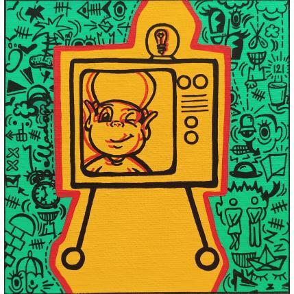 Painting Hé bonjour mon p'tit loup by Belladone | Painting Pop-art Acrylic, Posca Pop icons