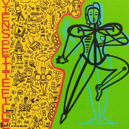 Peinture Ballet géométrique par Belladone | Tableau Pop-art Acrylique, Posca Icones Pop, Musique