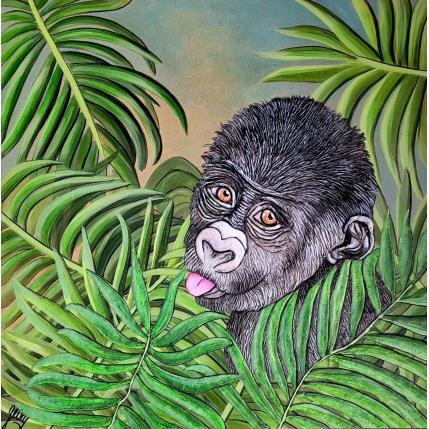 Peinture Gorillon par Geiry | Tableau Matiérisme
