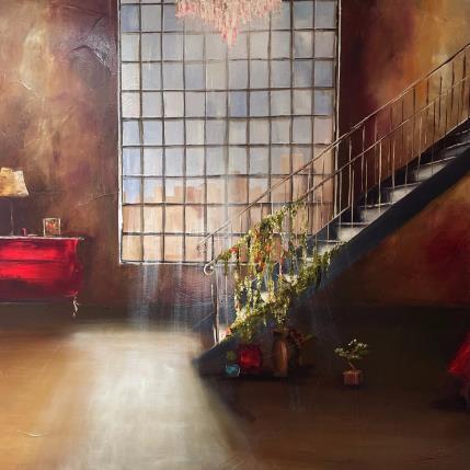 Peinture la main verte  par Vinnie | Tableau Figuratif Huile