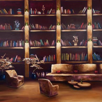 Peinture le club  par Vinnie | Tableau Figuratif Huile