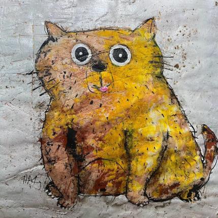 Peinture I'm Hungry! par Maury Hervé | Tableau Art Singulier Acrylique, Encre, Sable