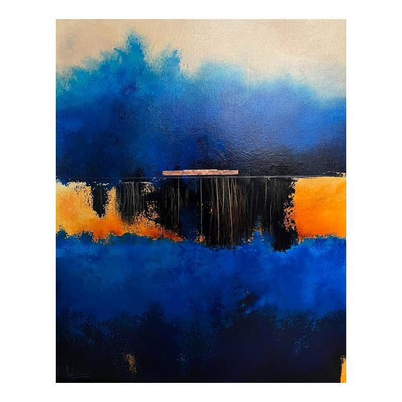 Peinture Abstraction #1057 par Hévin Christian | Tableau Abstrait bois minimaliste