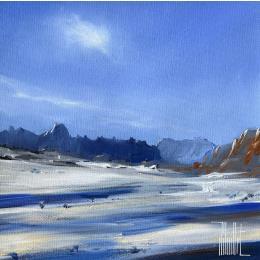 Painting Down the valley by Guillet Jerome | Painting Figurative Acrylic, Oil