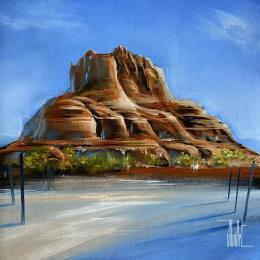 Painting When the bell rises by Guillet Jerome | Painting Figurative Acrylic, Oil Nature