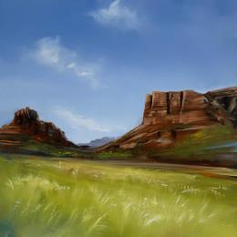 Painting Still I Rise by Guillet Jerome | Painting Figurative Acrylic, Oil Nature