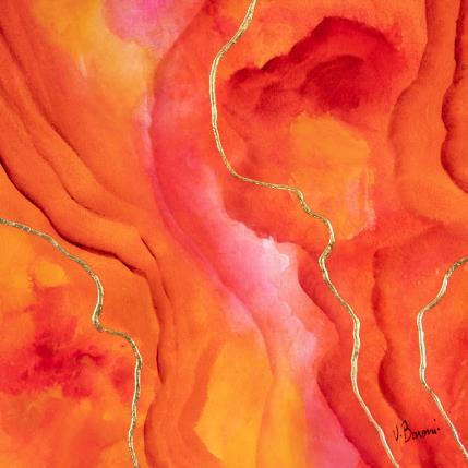 Peinture Eruption minérale II par Baroni Victor | Tableau Abstrait Acrylique Minimaliste