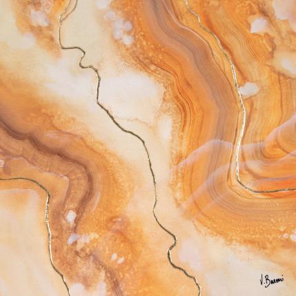 Peinture Onyx ambré par Baroni Victor | Tableau Abstrait Acrylique Minimaliste