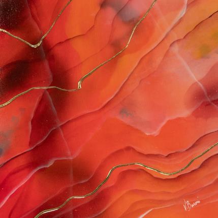 Peinture Passion d'onyx par Baroni Victor | Tableau Abstrait Acrylique Minimaliste