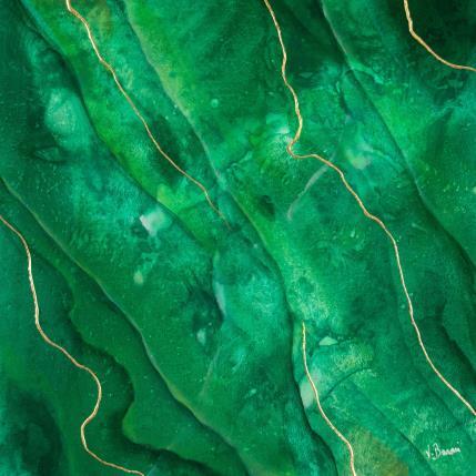 Painting Effervescence végétale by Baroni Victor | Painting Abstract Acrylic Minimalist