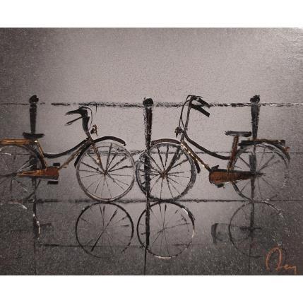 Pintura feeling  por Rey Julien | Pintura Figurative Gold leaf, Lacquer Landscapes