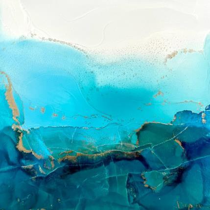 Pintura F1_1345 POESIE MARINE por Depaire Silvia | Pintura Abstract Acrylic, Ink, Metal Landscapes, Marine, Minimalist