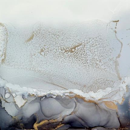 Painting F3_1283 POESIE MINERALE by Depaire Silvia | Painting Abstract Acrylic, Ink, Metal Landscapes, Minimalist, Nature