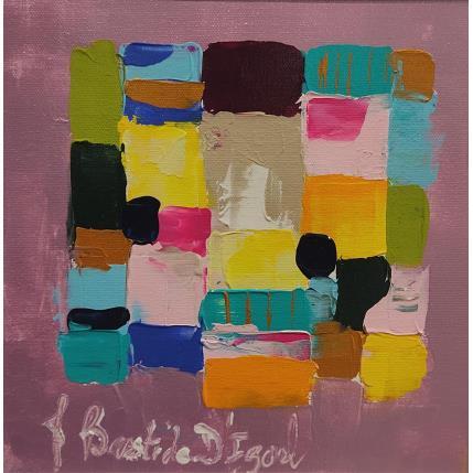 Peinture Fenetre sur Saint Guilhem par Bastide d´Izard Armelle | Tableau Abstrait Huile Architecture