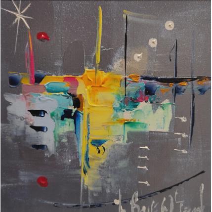 Peinture Sérénité par Bastide d´Izard Armelle | Tableau Abstrait Huile Animaux