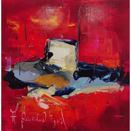 Peinture Comme une île par Bastide d´Izard Armelle | Tableau Abstrait Huile Animaux