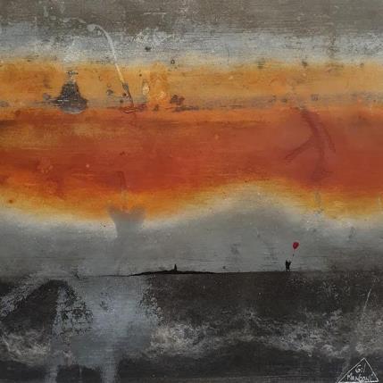 Peinture Vénus par Manconi Gil | Tableau Figuratif Upcycling, Zinc Minimaliste