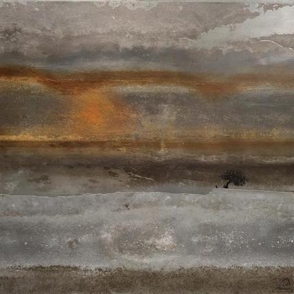 Peinture Vittoria par Manconi Gil | Tableau Figuratif Métal, Upcycling, Zinc Minimaliste