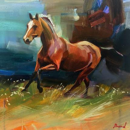 Painting Cool Morning by Bond Tetiana | Painting Figurative Oil Animals