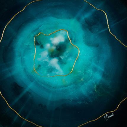 Peinture Abîme effervescent par Baroni Victor | Tableau Abstrait Acrylique Minimaliste