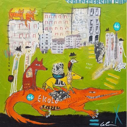 Peinture Zéro carbone #2 par Colin Sylvie | Tableau Art Singulier Animaux