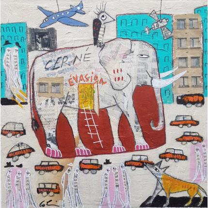 Peinture Cerné  par Colin Sylvie | Tableau Art Singulier Animaux