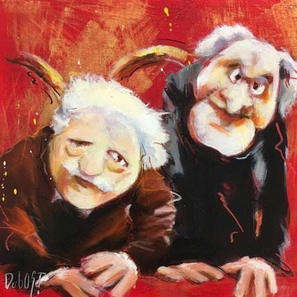 Peinture Statler et Waldorf par Dubost | Tableau Figuratif Acrylique, Huile Cinéma, Portraits, Société