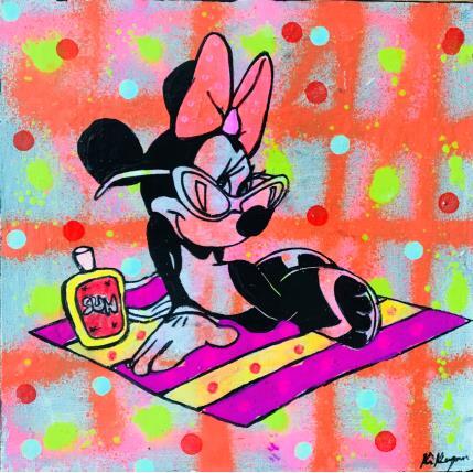 Peinture Minnie par Kikayou | Tableau Pop-art Acrylique Icones Pop
