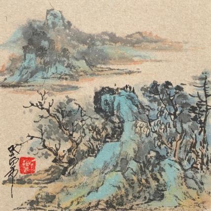 Peinture Landscape  par Yu Huan Huan | Tableau Figuratif Aquarelle, Encre Nature, Paysages