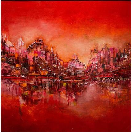 Painting Passionata by Levesque Emmanuelle | Painting Figurative Oil Architecture, Landscapes, Urban