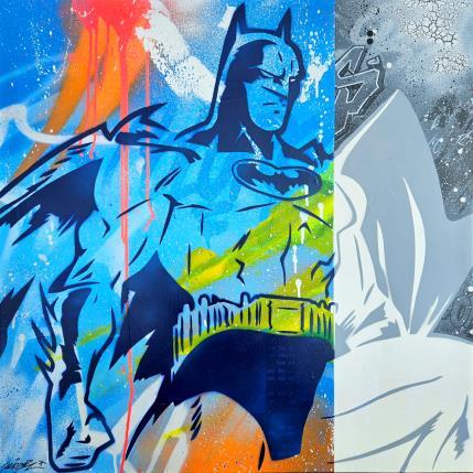 Painting Batman bi colors by Kedarone | Painting Pop-art Graffiti Pop icons