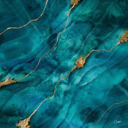 Peinture Archipel minéral 2 par Baroni Victor | Tableau Abstrait Acrylique Minimaliste