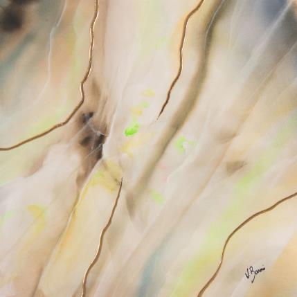 Peinture Jade opale par Baroni Victor | Tableau Abstrait Acrylique Minimaliste