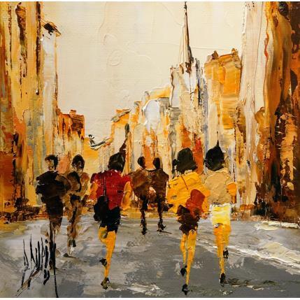 Peinture Petites sirènes par Dupin Dominique | Tableau Figuratif Huile Scènes de vie