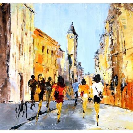 Gemälde Trio von Dupin Dominique | Gemälde Figurativ Öl Alltagsszenen, Pop-Ikonen