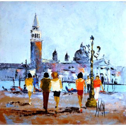 Peinture De toi à moi... par Dupin Dominique | Tableau Figuratif Huile Urbain