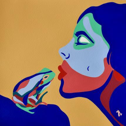 Peinture Once Upon a Time n° 4 par Julie-Anne | Tableau Surréalisme Acrylique Animaux, Portraits, Scènes de vie