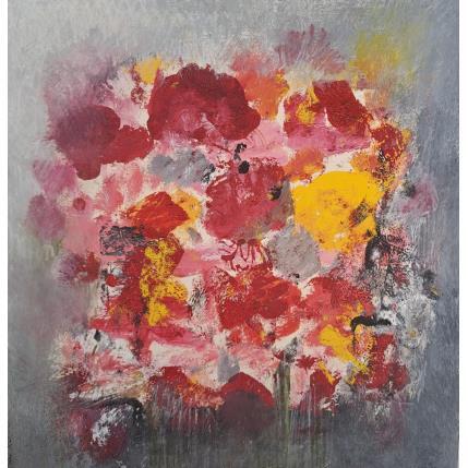 Peinture Parade Fleurie par Rocco Sophie | Tableau Art Singulier Acrylique