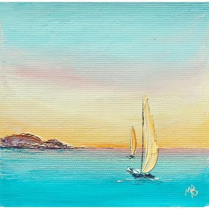 Peinture Un air de vacances  par Blandin Magali | Tableau Figuratif Huile Paysages