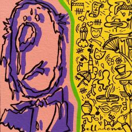 Painting Hommage à Toulouse Lautrec by Belladone | Painting Pop-art Acrylic, Posca Pop icons