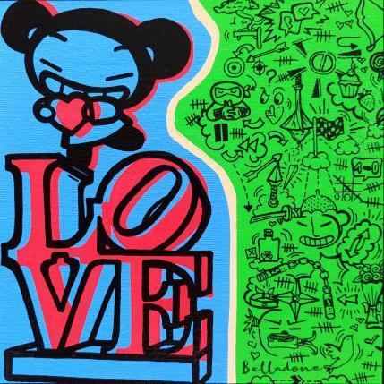 Peinture LOVE par Belladone | Tableau Pop-art Acrylique, Posca Icones Pop